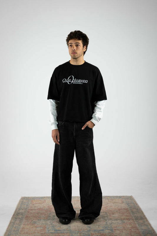 ONE-HEAVEN LAYERED SLEEVE TEE