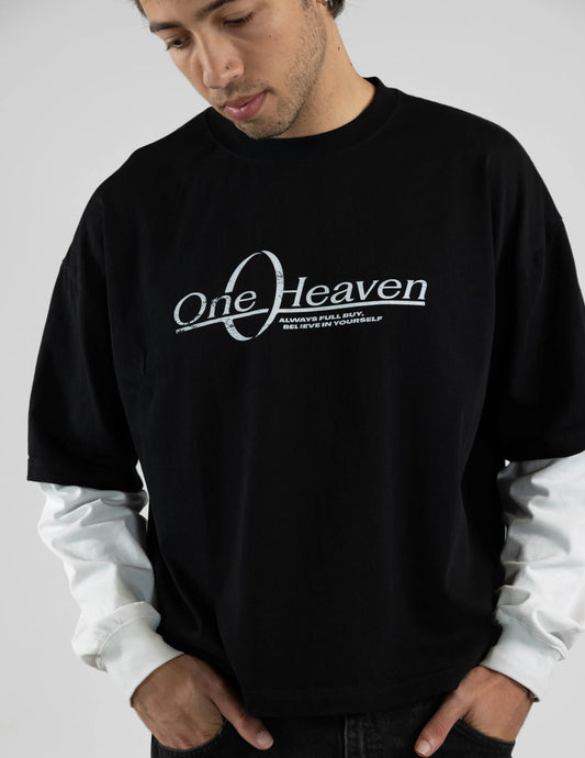 ONE HEAVEN LAYERED SLEEVE TEE