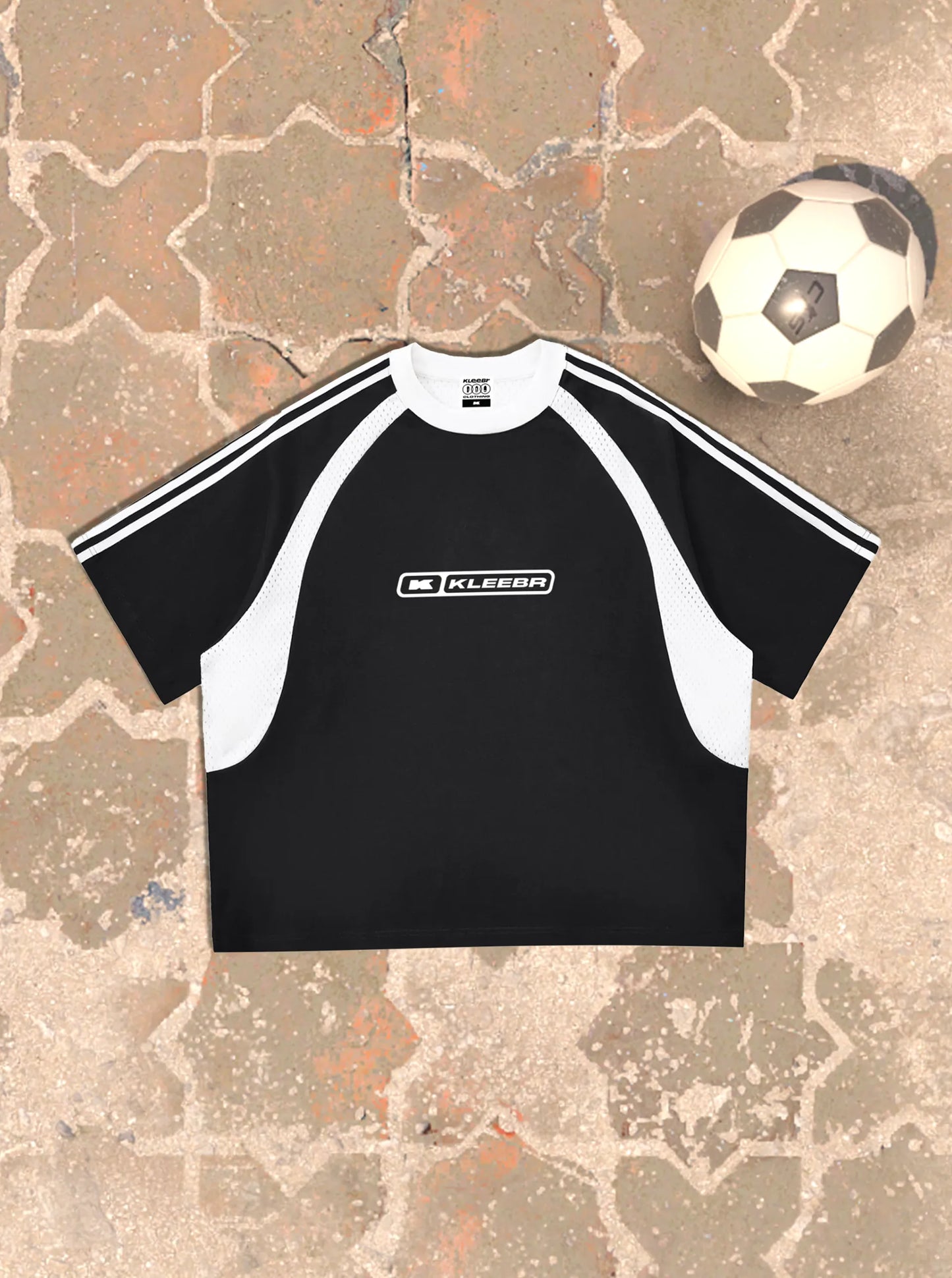 KLEEBR-SPORT MESH PANEL TEE