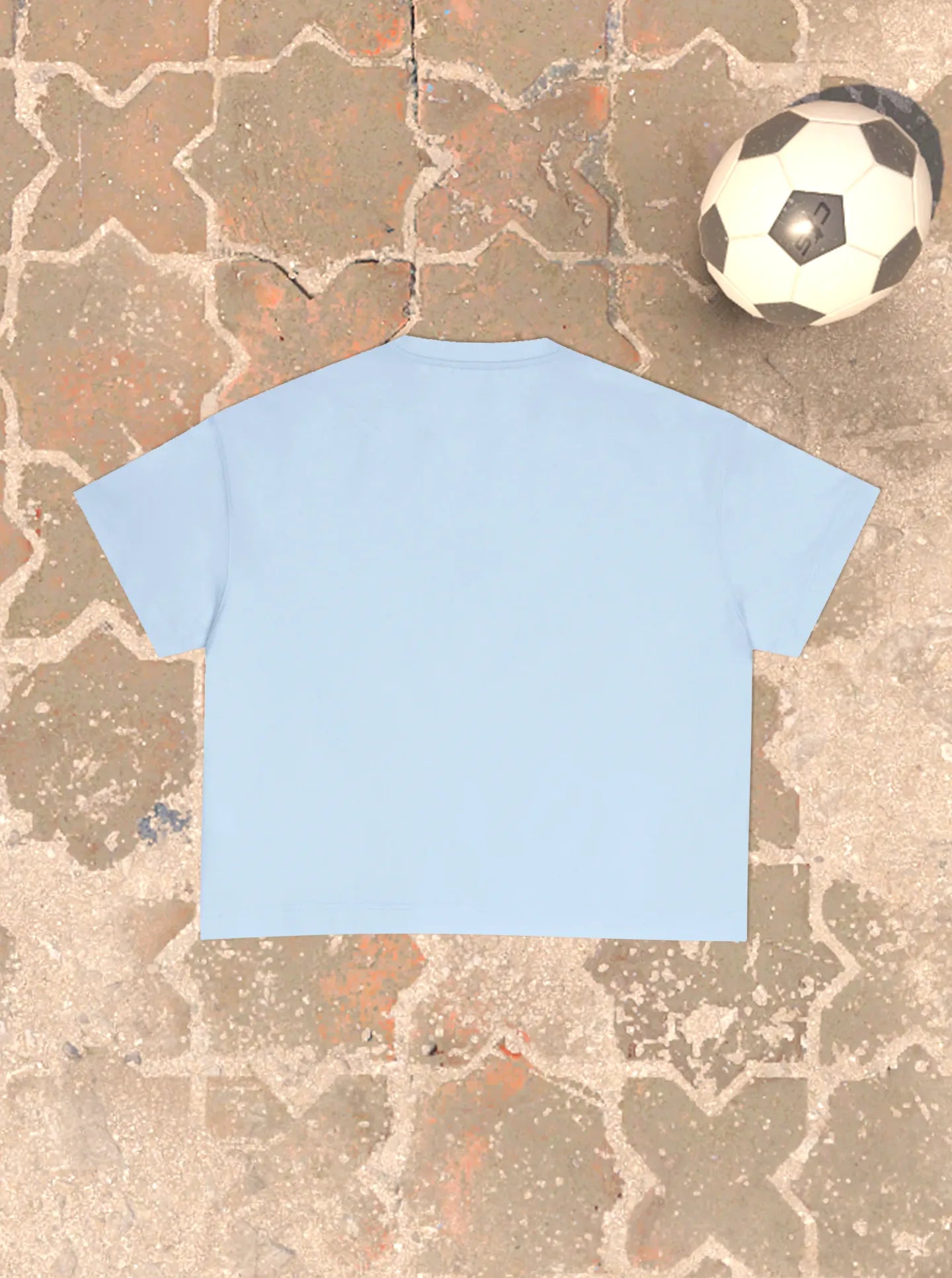 BLUE GOD-FLASH BOXY TEE