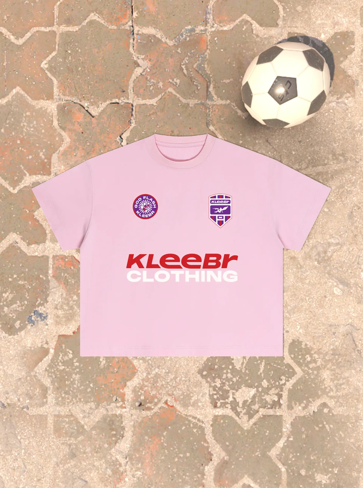 PINK GOD-FLASH BOXY TEE