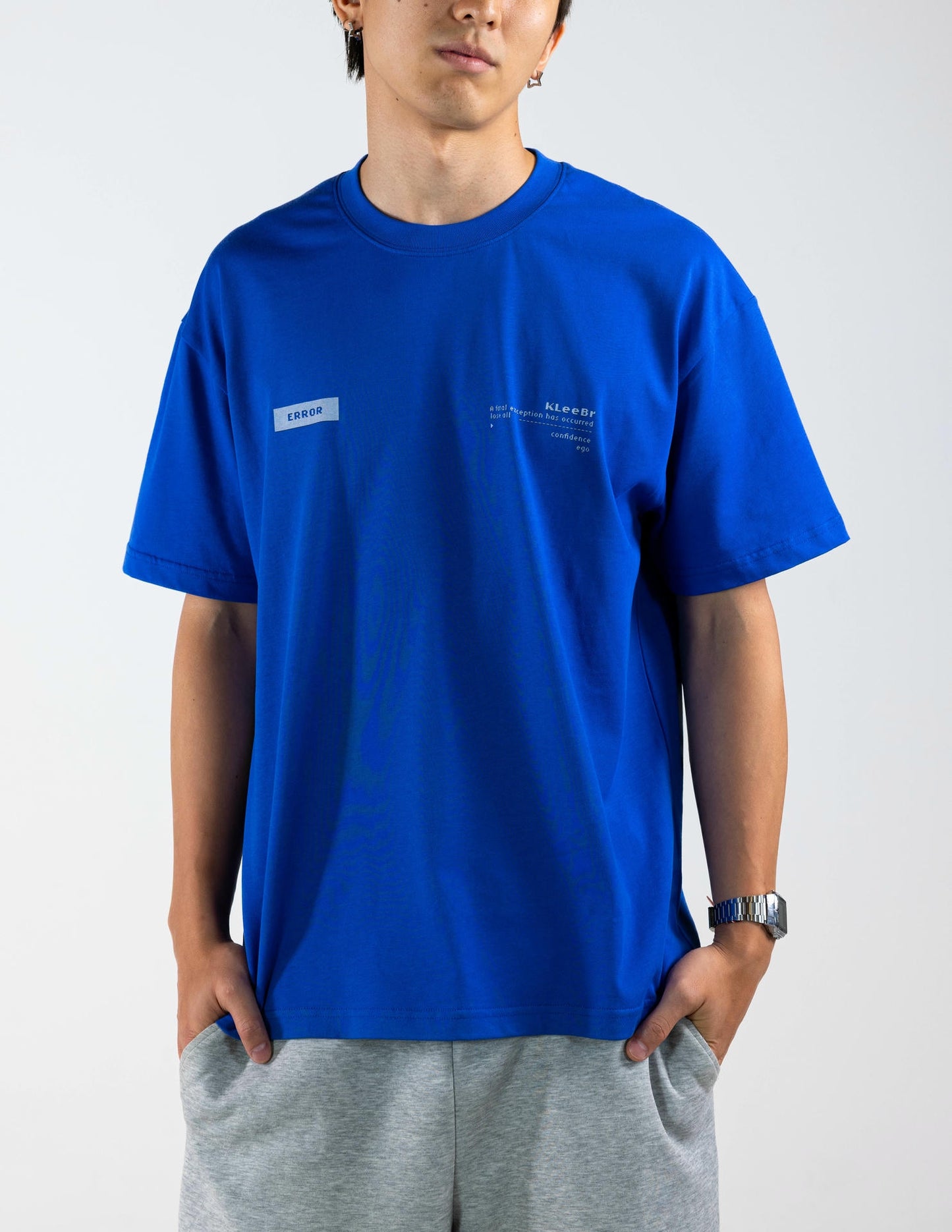 BLUE SCREEN RELAXED TEE