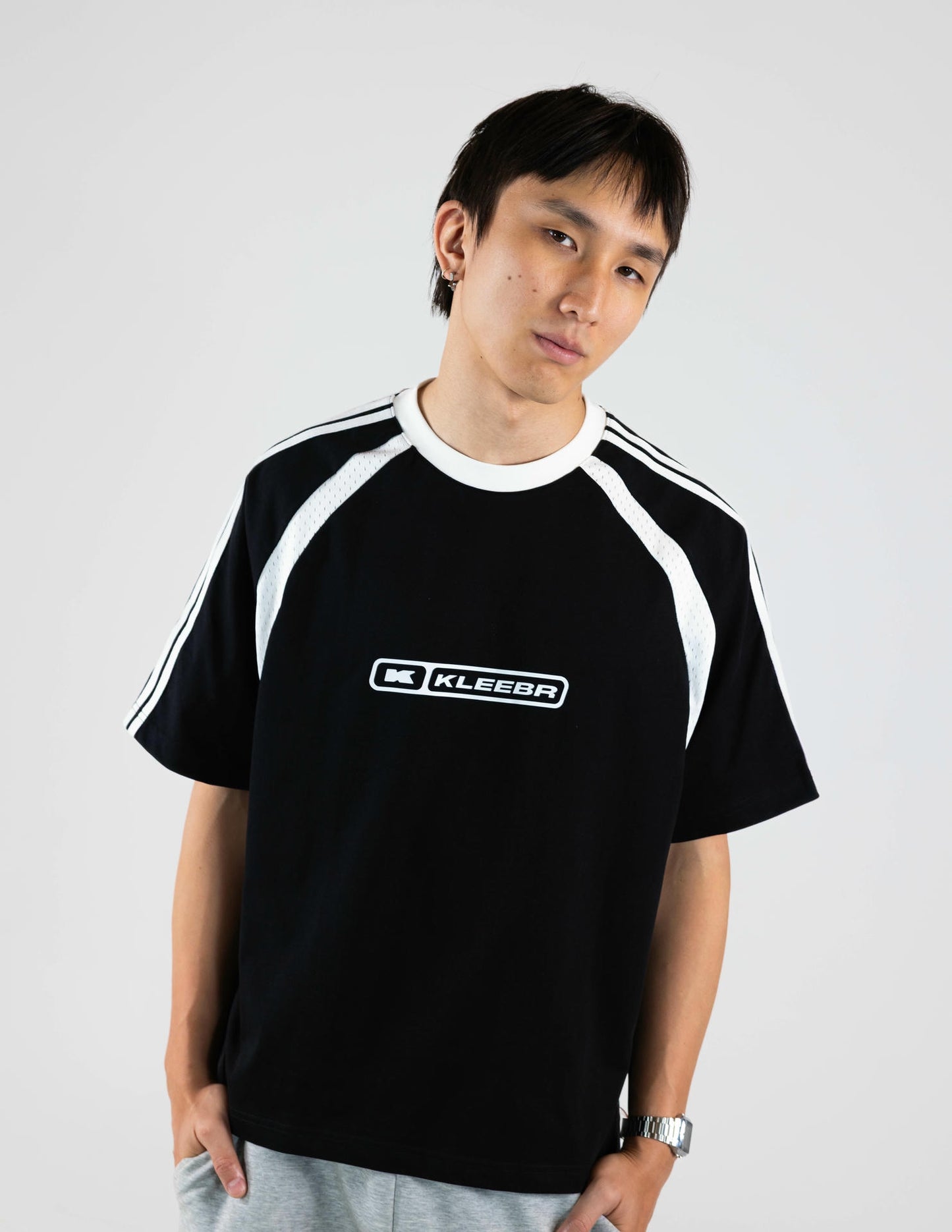 KLEEBR-SPORT MESH PANEL TEE