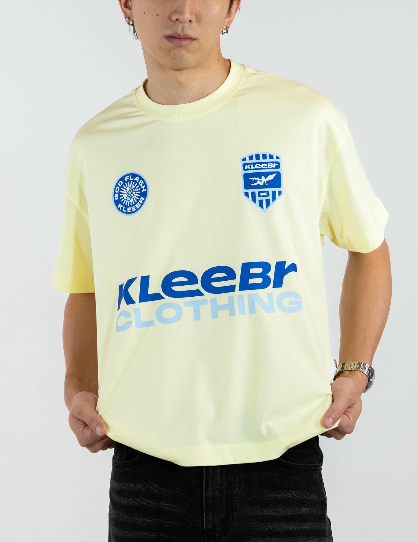 YELLOW GOD-FLASH BOXY TEE