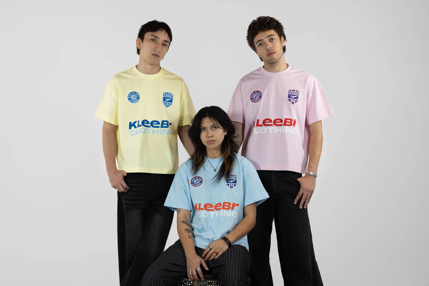 BLUE GOD-FLASH BOXY TEE